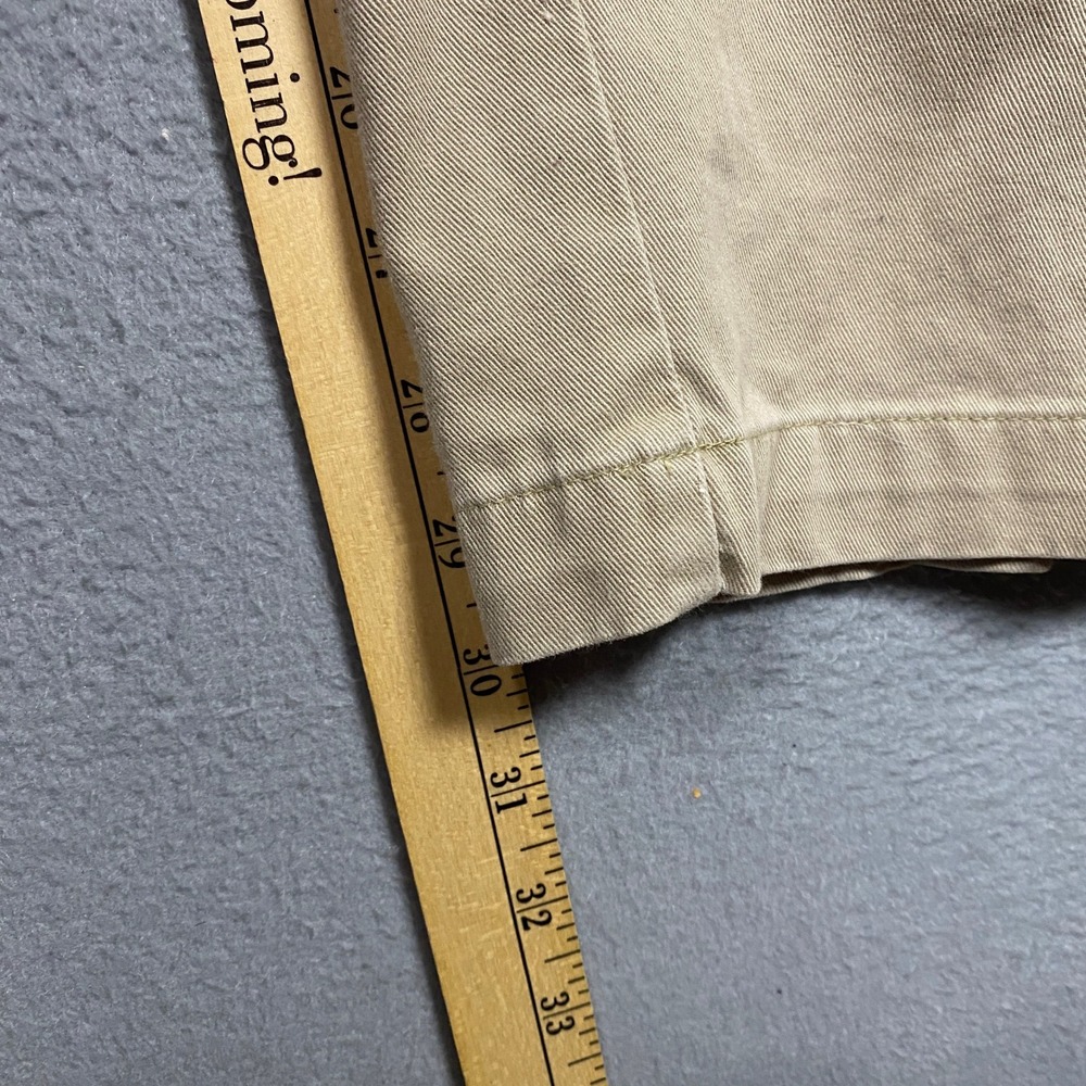 Vtg Polo Ralph Lauren Andrew Pant Mens 46x30 Tan Khaki Double Pleated Trousers - Picture 6 of 8